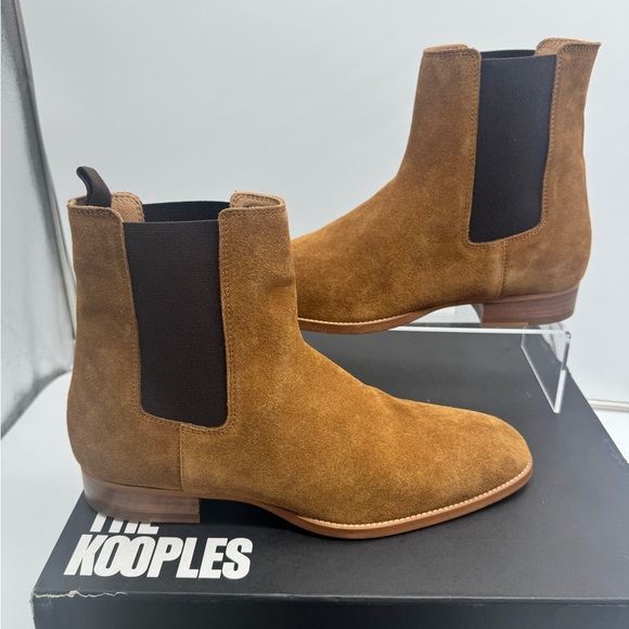 The Kooples Men\'s Tan Suede Chelsea Boots main image 16